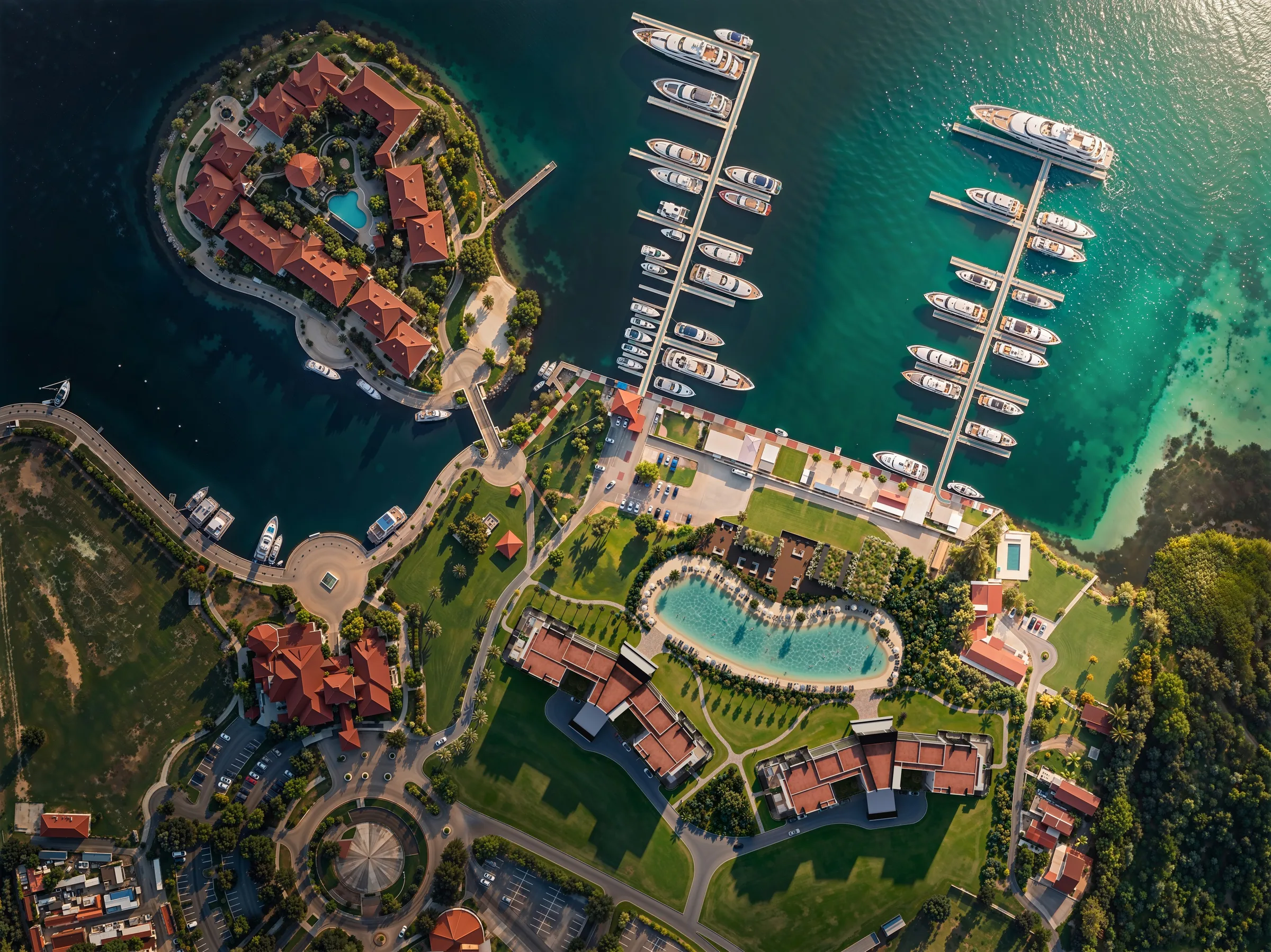 Aerial view of Port de Plaisance and its marina, Sint Maarten Aerial view of Port de Plaisance and its marina, Sint Maarten — 4U Real Estate
