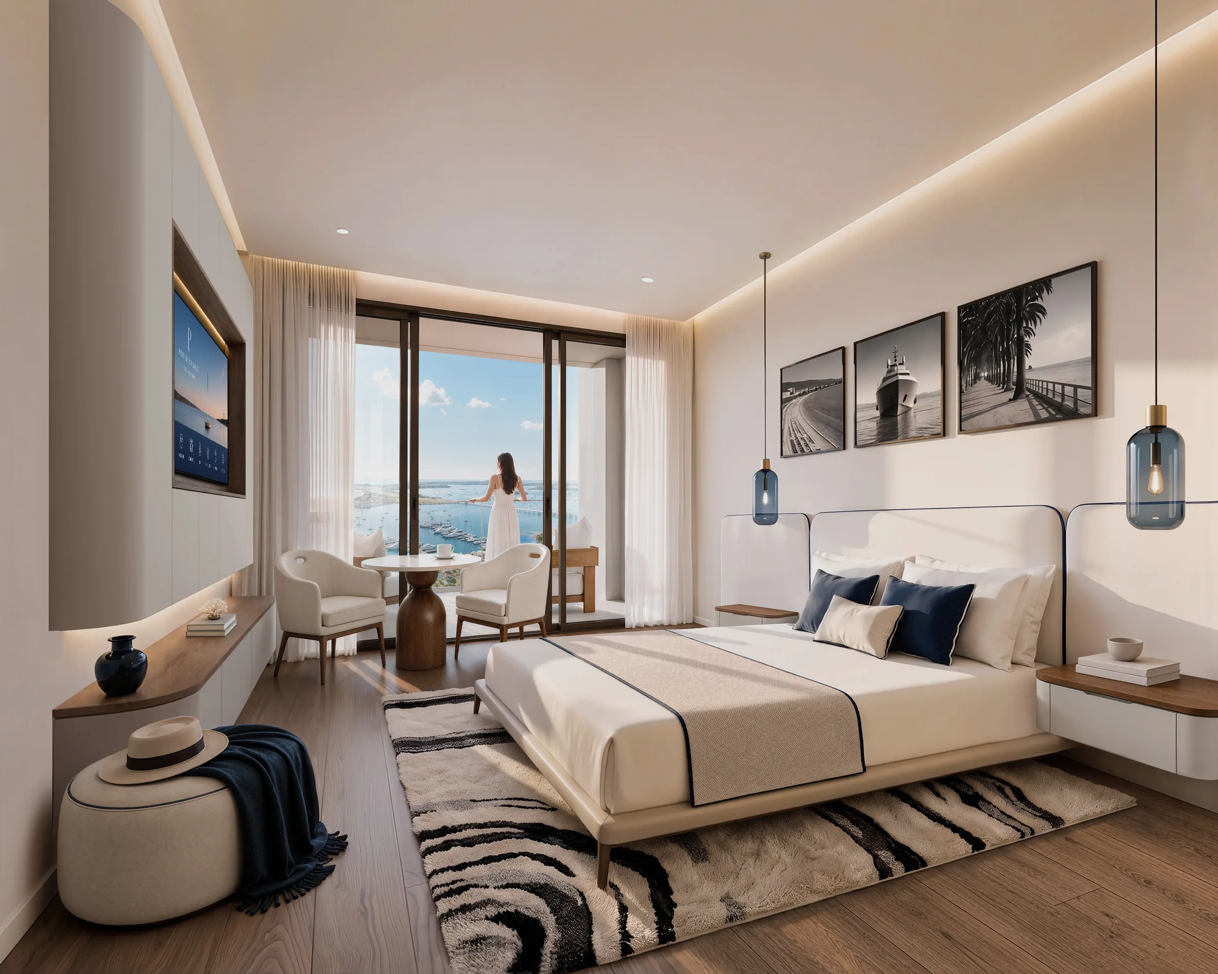 Port de Plaisance studio apartment, living and sleeping area, Sint Maarten Port de Plaisance studio apartment, living and sleeping area, Sint Maarten